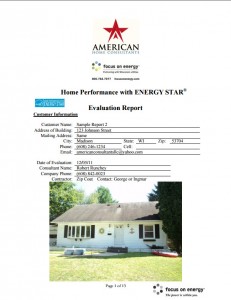 Sample Energy Audit